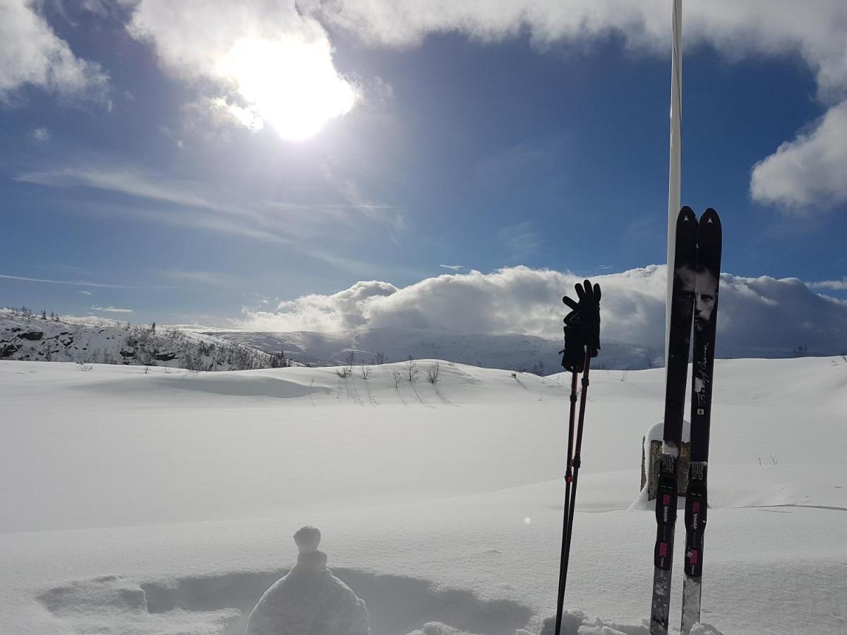 New And Exclusive Cottage In Voss With A Great View Skulestadmo Exteriör bild