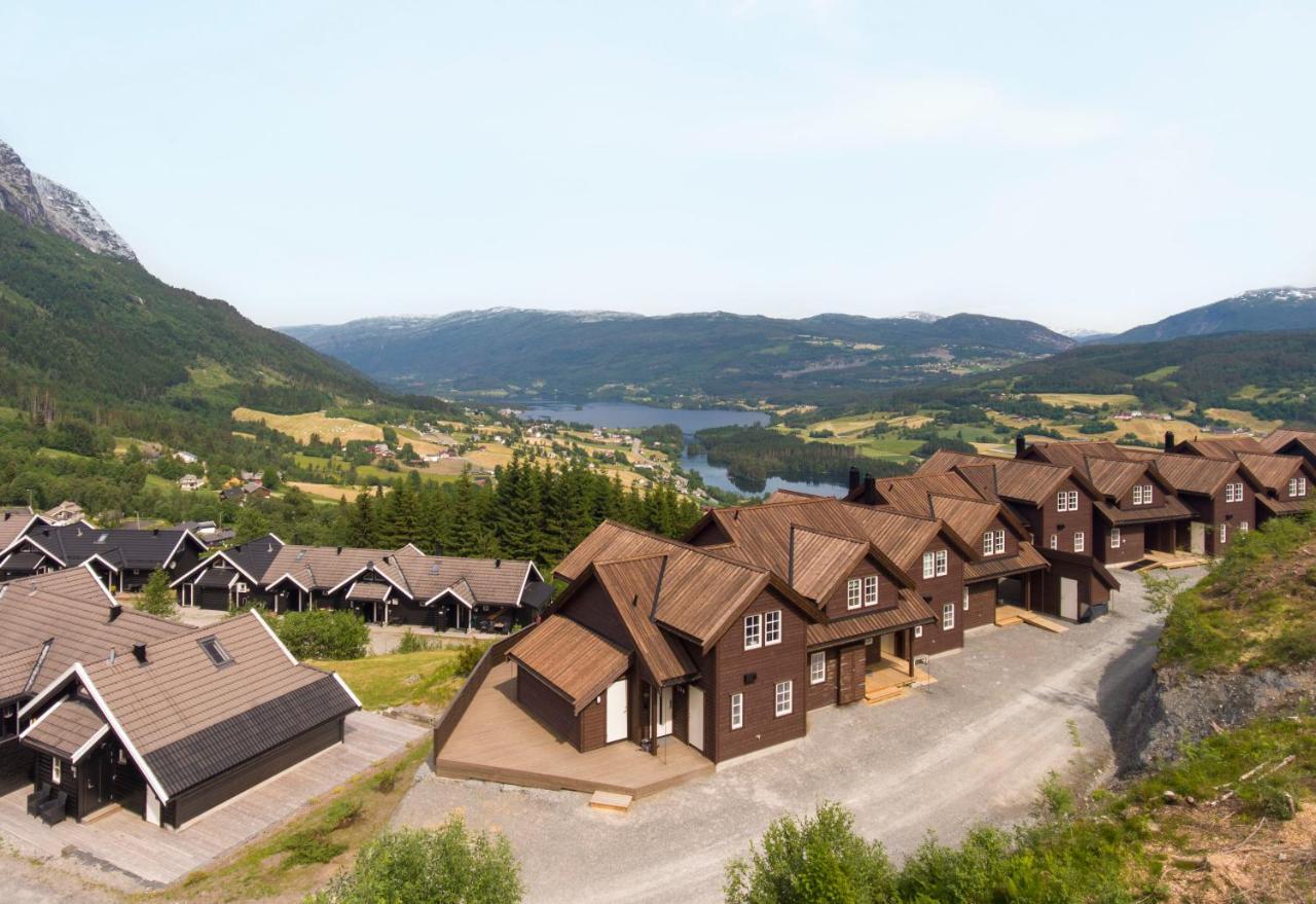 New And Exclusive Cottage In Voss With A Great View Skulestadmo Exteriör bild