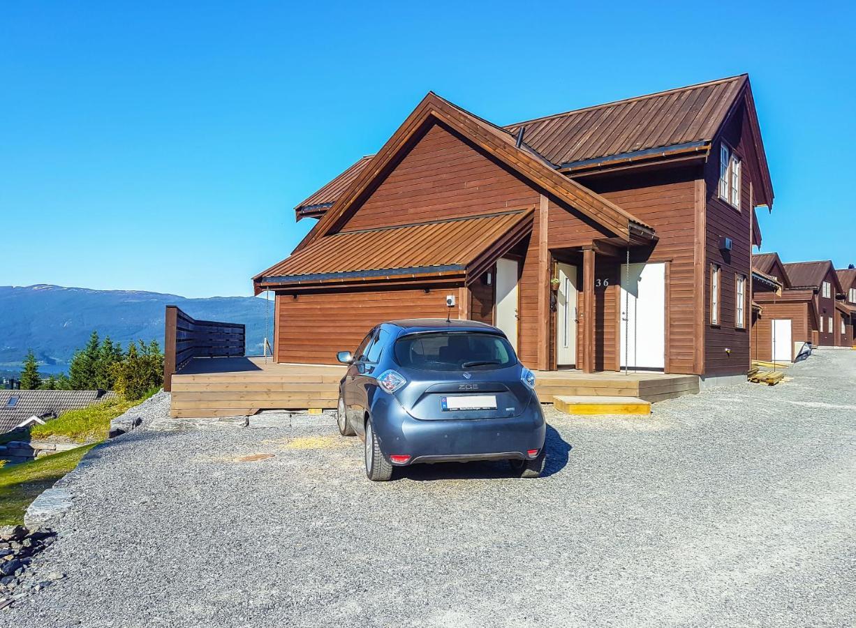 New And Exclusive Cottage In Voss With A Great View Skulestadmo Exteriör bild