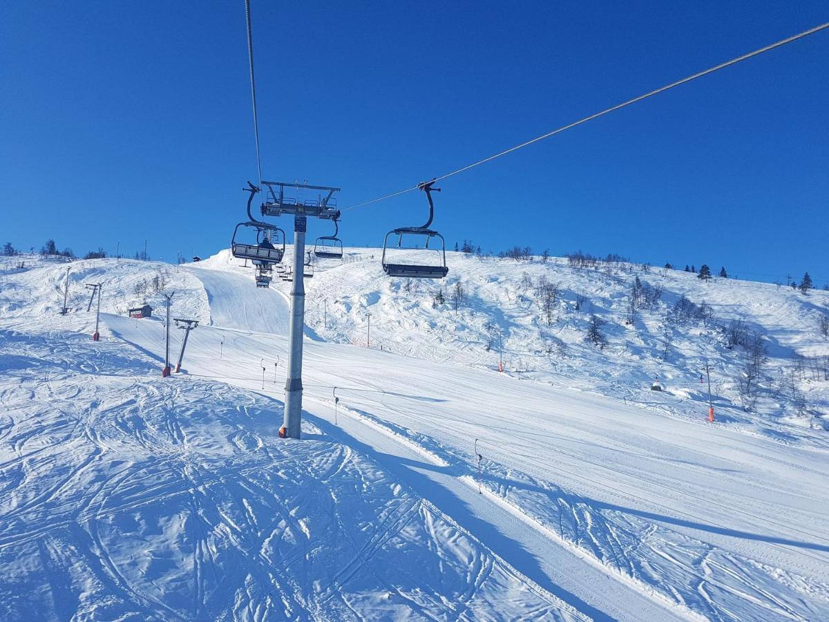 New And Exclusive Cottage In Voss With A Great View Skulestadmo Exteriör bild