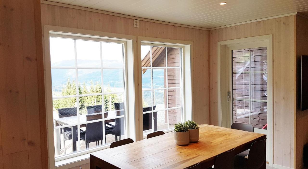 New And Exclusive Cottage In Voss With A Great View Skulestadmo Exteriör bild