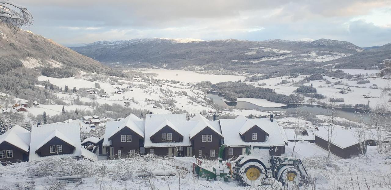New And Exclusive Cottage In Voss With A Great View Skulestadmo Exteriör bild